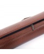 62638-469 1/2 8-Hole Plastic Leather Professional Pool Cue Case 34 inch Brown