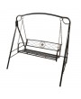 Flat Tube Double Swing Chair Back Thin Line Bronze Brush Color